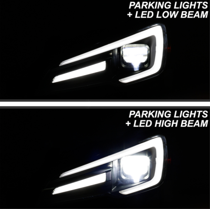Spyder Subaru Impreza WRX 15-20 LED High-Power LED Headlights-Black PRO-YD-SWRX15LEDAP-SBSEQ-BK-SR1 Performance