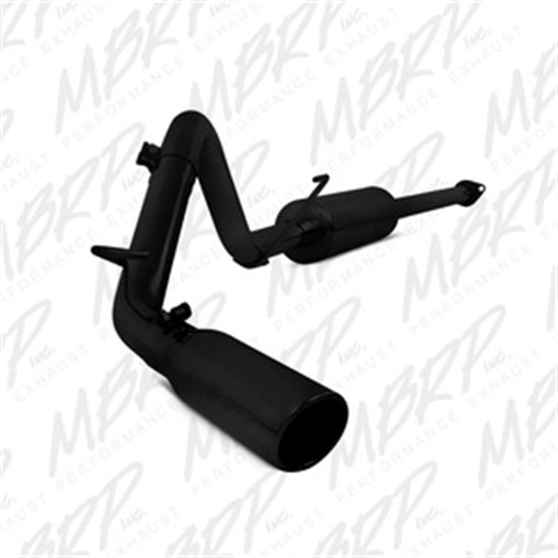 MBRP 09-14 Toyota Tacoma 4.0L EC/CC Cat-Back Single Exit AL - Black-SR1 Performance