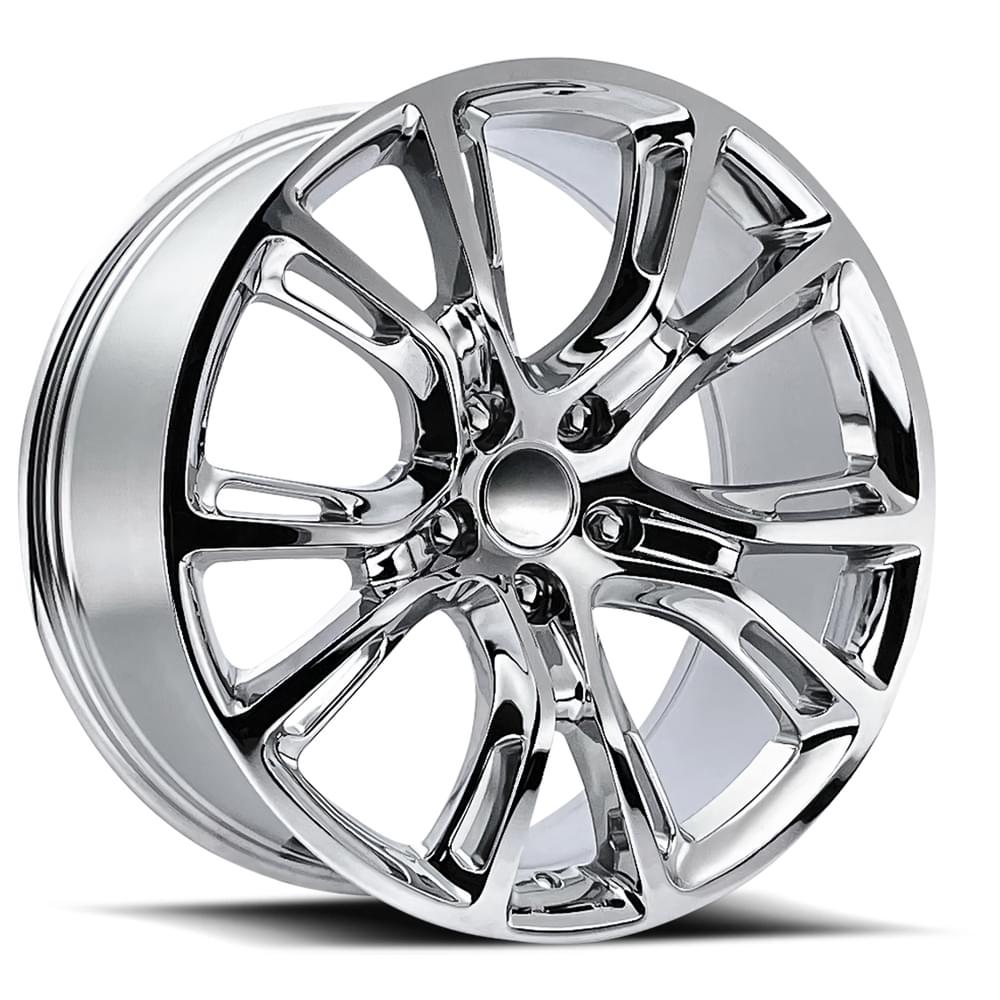 20X9 5x5 +34.7 HB 71.5 JEEP SPYDR MONKEY CHROME WITH CAP-SR1 Performance