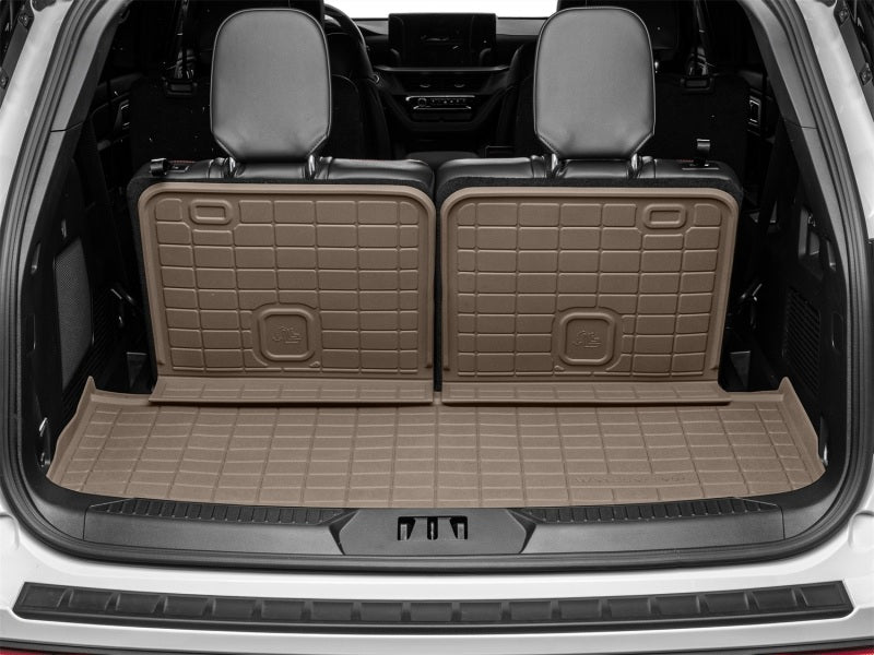 WeatherTech SeatBack Cargo Liner HP for 2020-2021 Ford Explorer Tan – Full Coverage Rear Cargo Protection