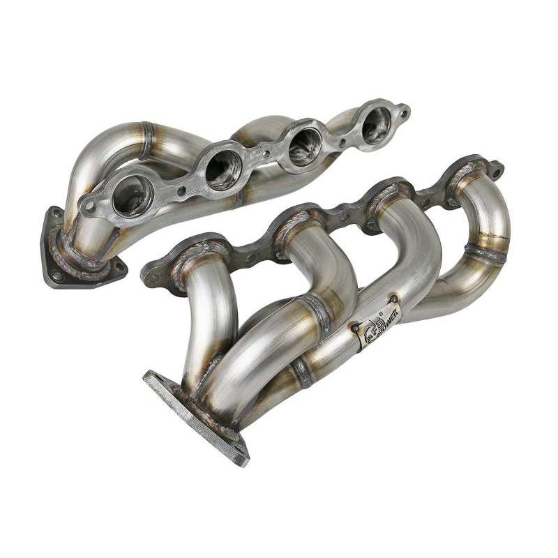 aFe Twisted 1-3/4in 304SS Shorty Header 20-23 GM 2500/3500HD 6.6L V8-SR1 Performance