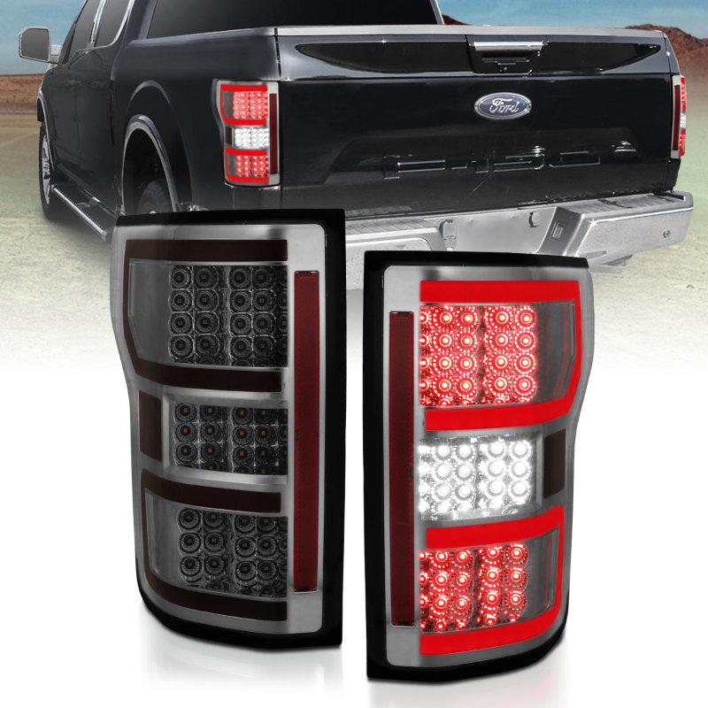 ANZO 18-19 Ford F-150 LED Taillights Smoke-SR1 Performance