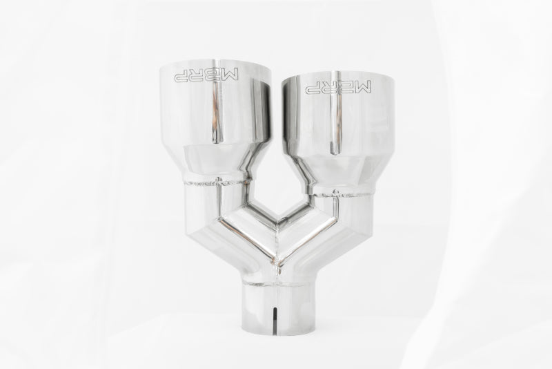 MBRP Universal T304 SS Dual Tip 4in OD/2.5in Inlet-SR1 Performance