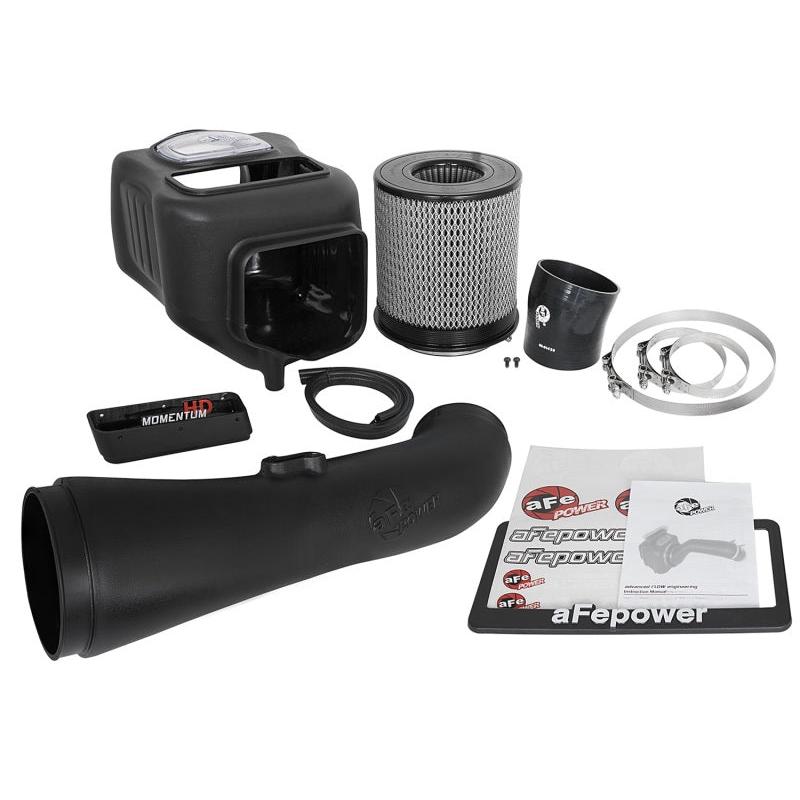 aFe Momentum HD Pro DRY S 2017 GM Diesel Trucks V8-6.6L Cold Air Intake System-SR1 Performance