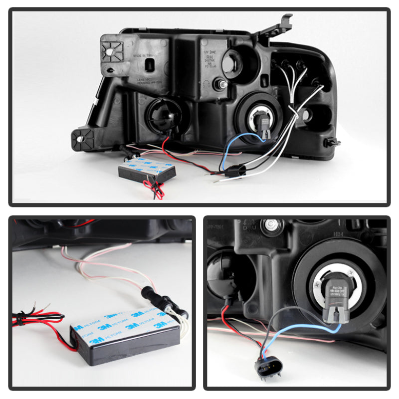 Spyder Ford F150 04-08 Projector Headlights Version 2 CCFL Halo LED Blk PRO-YD-FF15004-CCFL-G2-BK-SR1 Performance