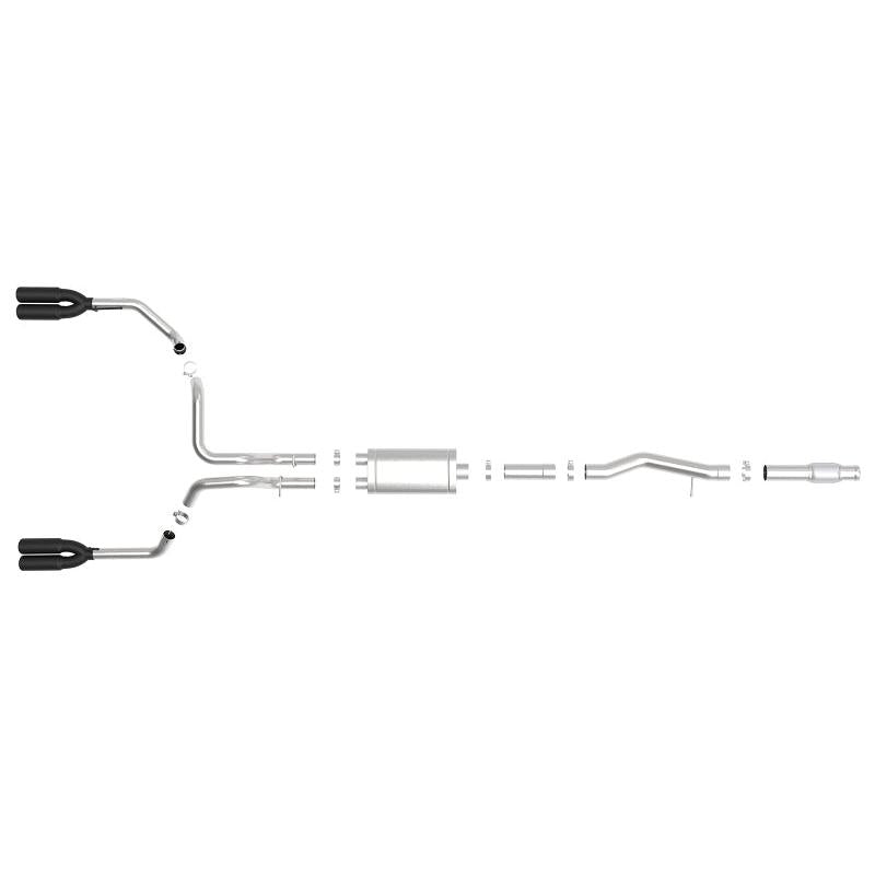 aFe Vulcan Series 4-3in 304SS Exhaust Cat-Back w/ Blk Tips 2019 GM Silverado/Sierra 1500 V8-6.2L-SR1 Performance