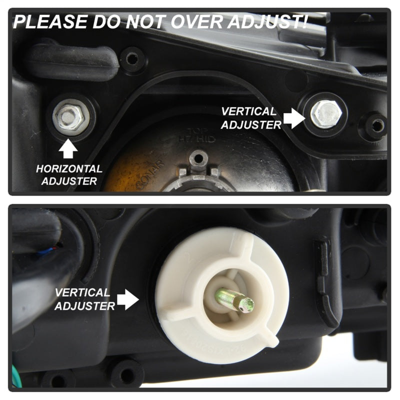 Spyder Lexus IS 250/350 2006-2010 Projector Headlights DRL Black Smoke PRO-YD-LIS06-DRL-BSM-SR1 Performance