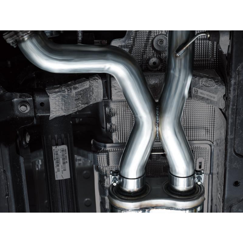 AWE Tuning 22-24 Ford Bronco Raptor 4WD Dual BashGuards Cat-Back SwitchPath Exhaust (No Tips)-SR1 Performance