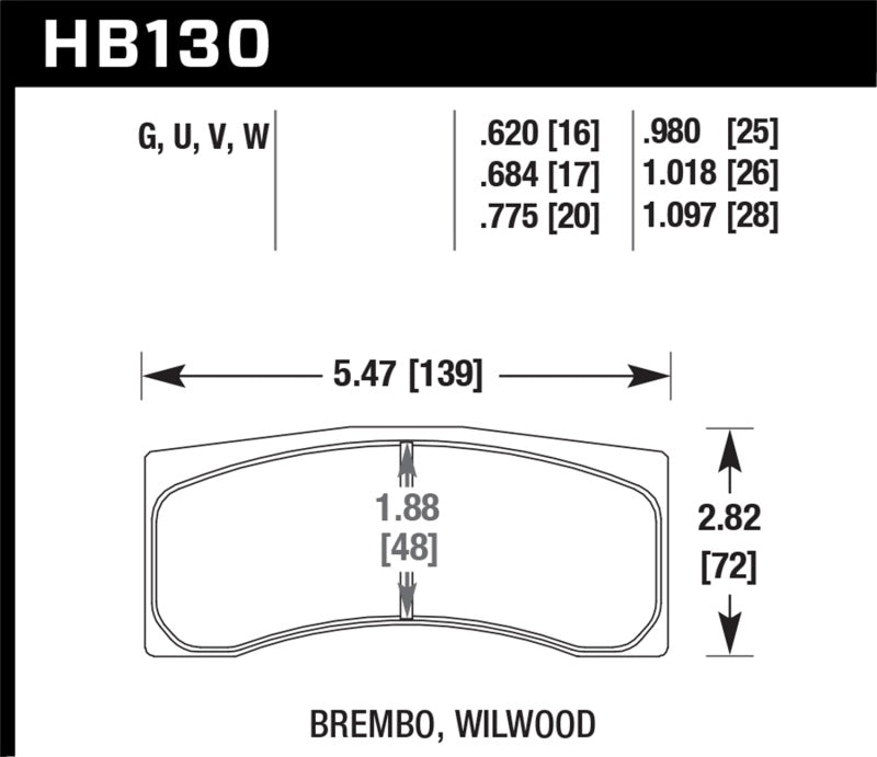 Hawk Brembo X9 060 71/74 / Brembo XA4 D3 01/04 / Wilwood Integra IP Racing DTC-70 Brake Pads-SR1 Performance