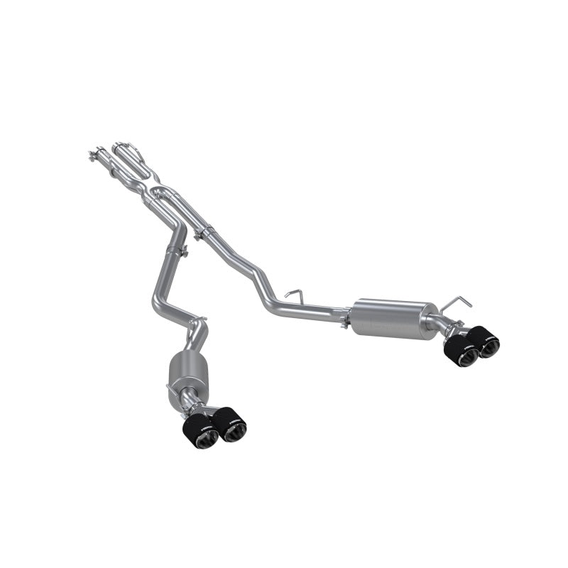 MBRP 20-21 Ford Explorer ST 3.0L Ecoboost SS 2.5in Dual Rear Exit w/ Carbon Fiber Quad Tips - T304-SR1 Performance