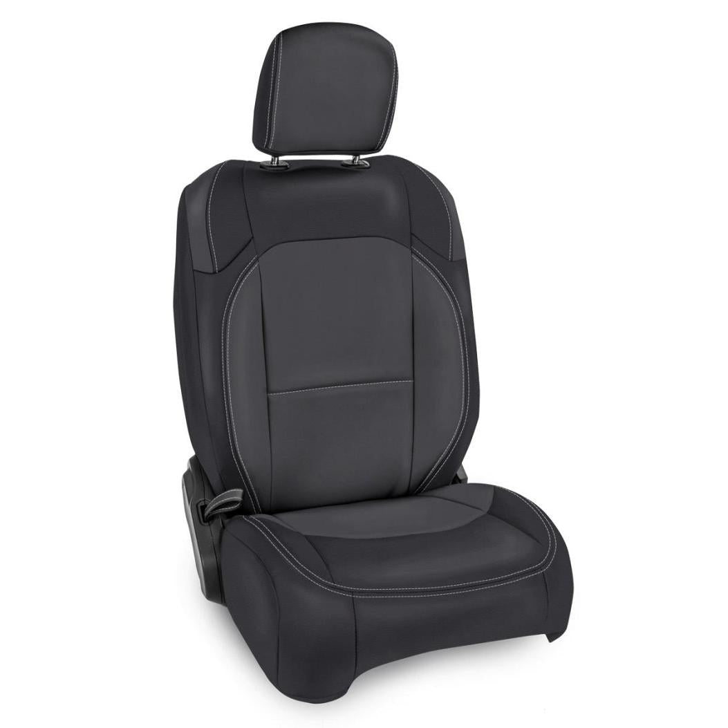 PRP 2018+ Jeep Wrangler JL/2 door/Rubicon Front Seat Covers (Pair) - Black/Grey-SR1 Performance