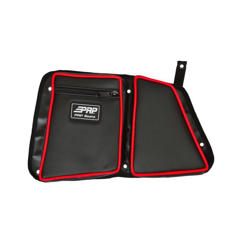 PRP Polaris RZR Rear Door Bag with Knee Pad for Polaris RZR (Driver Side)- Red-SR1 Performance
