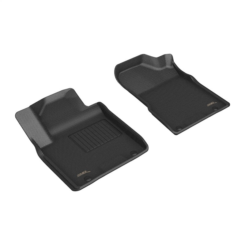 3D Maxpider 19-24 Nissan Armada Kagu Front Floor Mat- Black R1-SR1 Performance