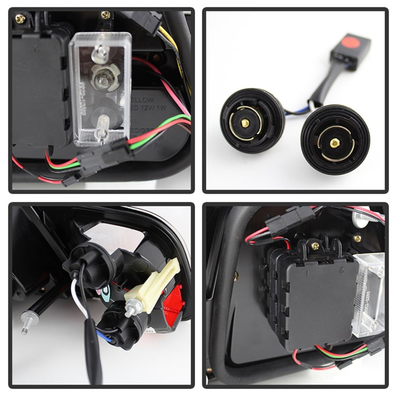 Spyder 04-06 BMW E46 2Dr (Coupe ONLY No Conv.) Lgtbar Styl LED Tail Lghts Blk ALT-YD-BE4604-LBLED-BK-SR1 Performance