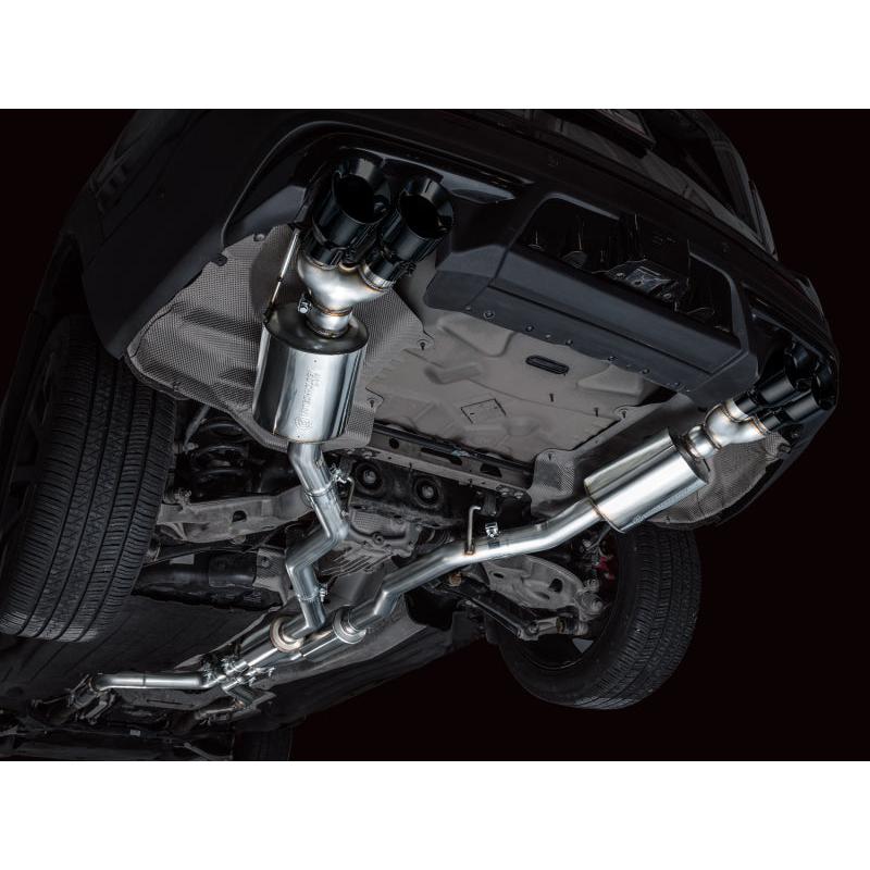 AWE Tuning 2020+ Ford Explorer ST Touring Edition Exhaust w/ Diamond Black Tips-SR1 Performance