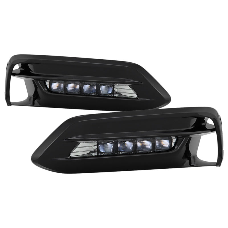 Spyder 18-19 Honda Accord Sedan OEM LED Fog Lights w/OEM Fit Switch - Clear (FL-HA2018-4D-LED-C)-SR1 Performance
