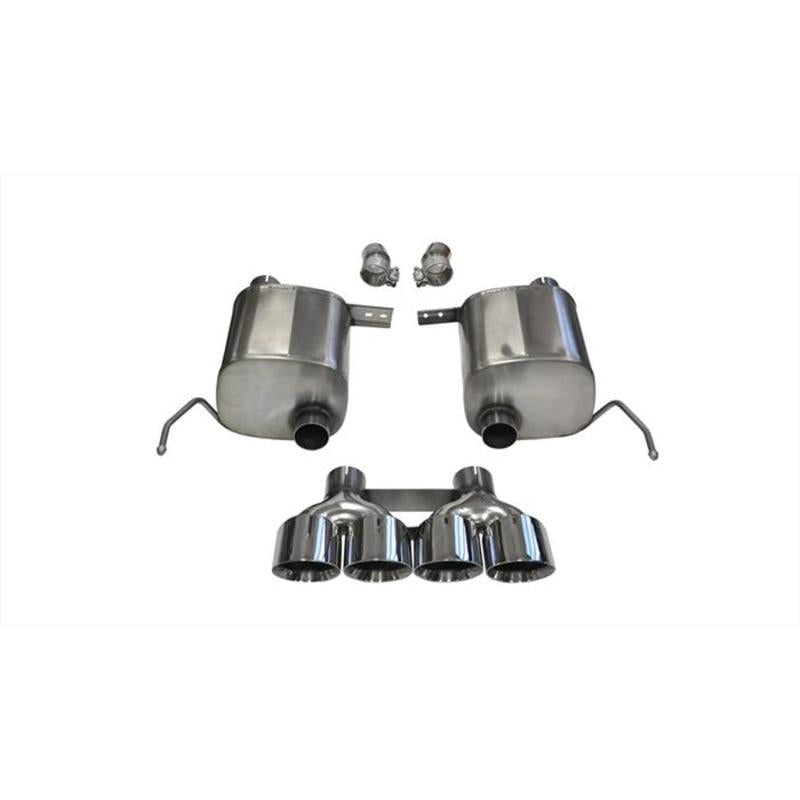 Corsa 2014-2019 Corvette C7 Coupe 6.2L V8 AT/MT 2.75in Valve-Back Dual Rear Exit Polished XtremeExh-SR1 Performance