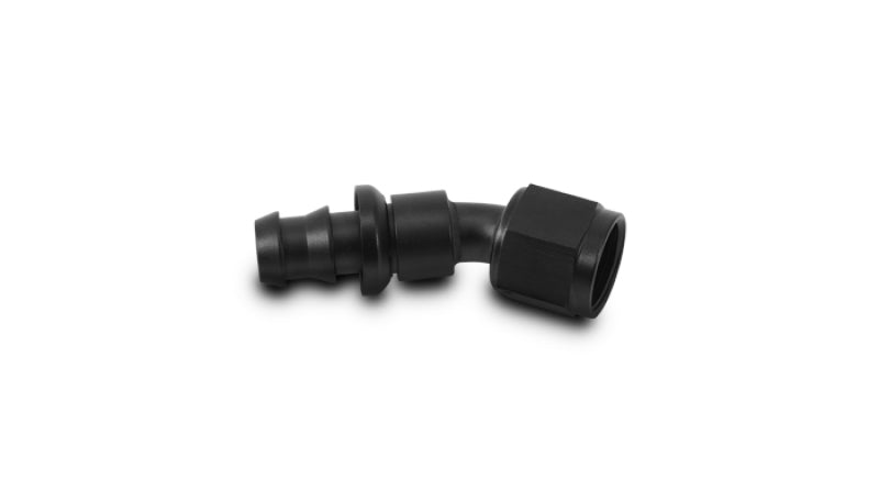 Vibrant Push-On 30 Degree Hose End Elbow FittingSize -6AN