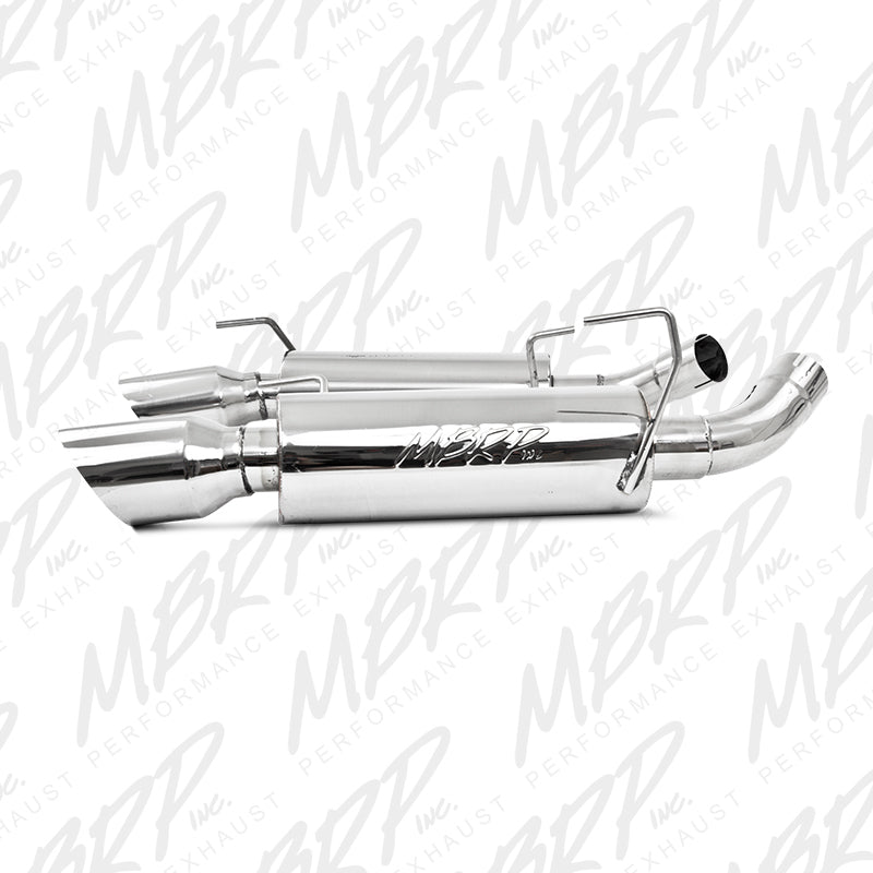 MBRP 05-10 Ford Mustang GT 5.0/Shelby GT500 Dual Mufflers Axle Back Split Rear T304-SR1 Performance