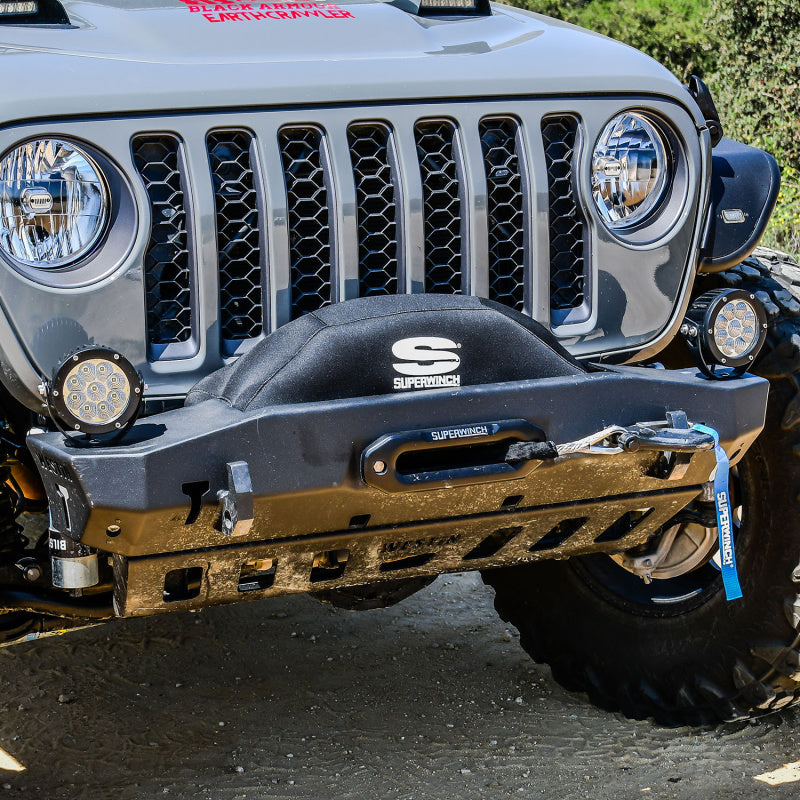 Superwinch Winch Cover for Sx 10000/12000/Talon 9.5 Integrated Winches - Blk Neoprene-SR1 Performance