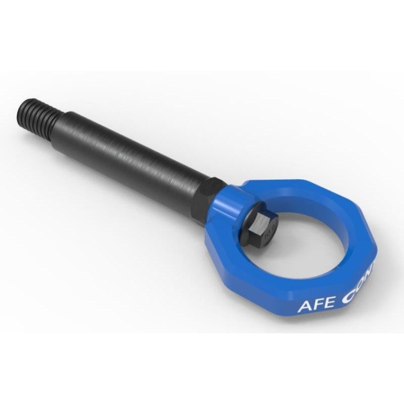 aFe Control Rear Tow Hook Blue BMW F-Chassis 2/3/4/M-SR1 Performance