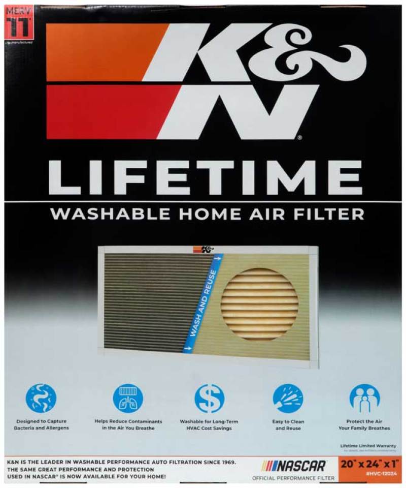 K&N HVAC Filter - 20 x 24 x 1-SR1 Performance