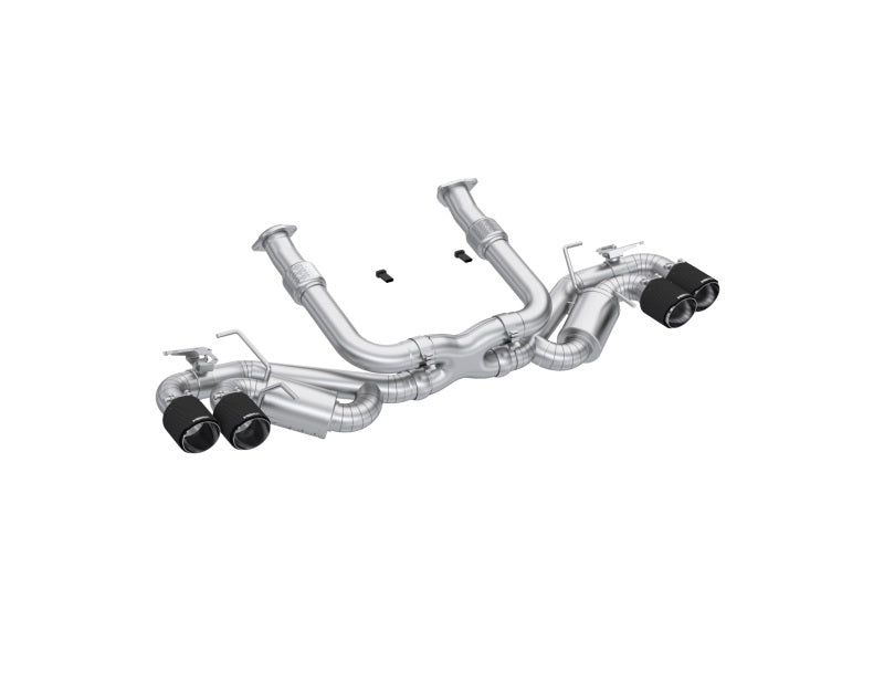 MBRP 20-24 Chevrolet Corvette C8 3in Active Cat Back Quad Split Rear Exit Exhaust w/ AFM Sims-SR1 Performance