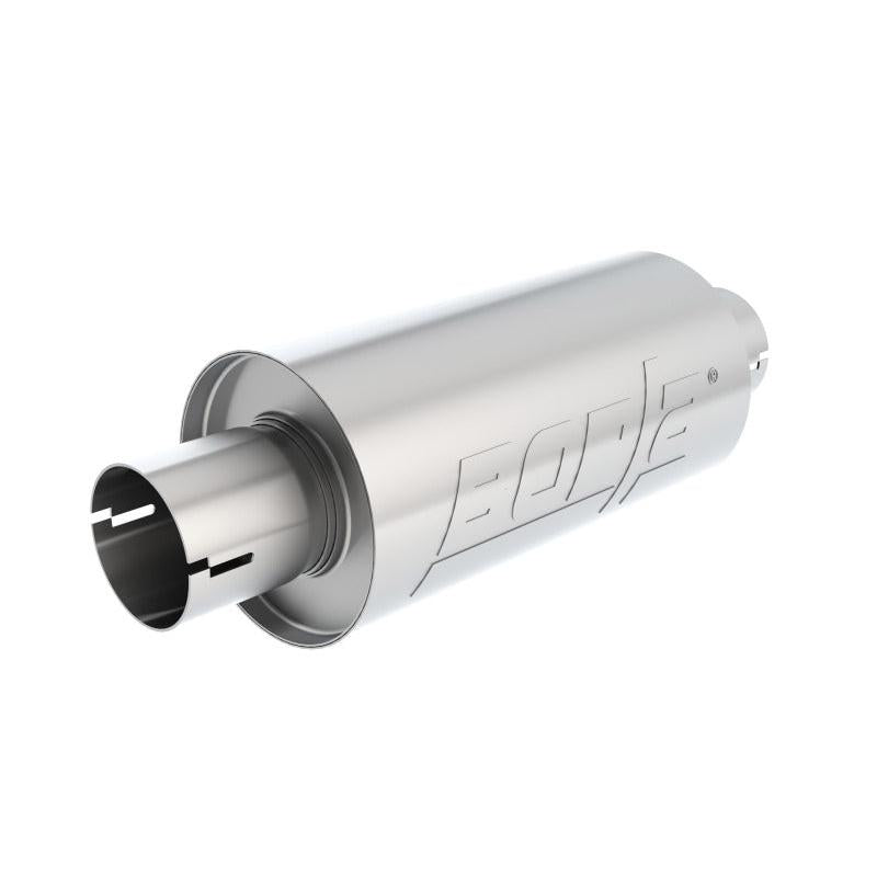 Borla S-Type Muffler 2.5in Inlet/Outlet 5in Round x 10in w/Notch-SR1 Performance