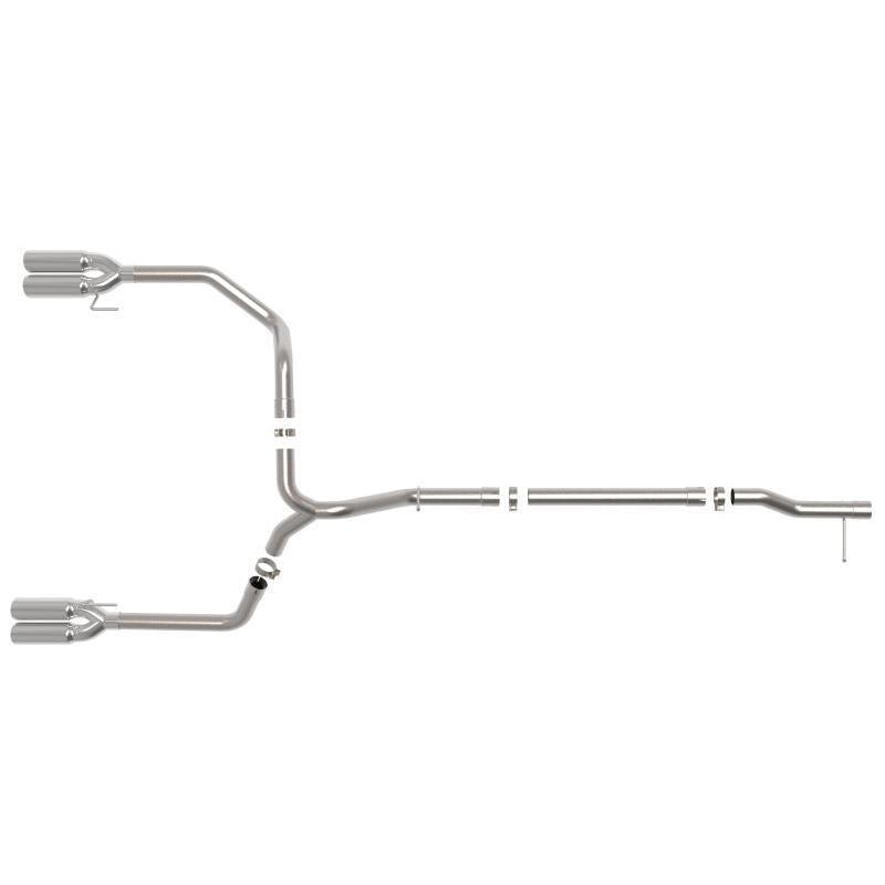 aFe GM Trucks 23-24 L6-3.0L (td) LZ0 Vulcan Series 3in 304 SS DPF-Back Exhaust System w/Polished Tip-SR1 Performance