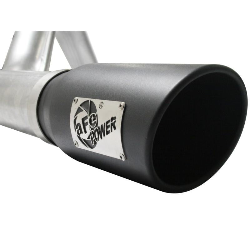 aFe Atlas Exhaust 4in Aluminized Cat-Back w/ 304 SS Black Tip 11-13 Ford F-150 EcoBoost V6 3.5L (tt)-SR1 Performance