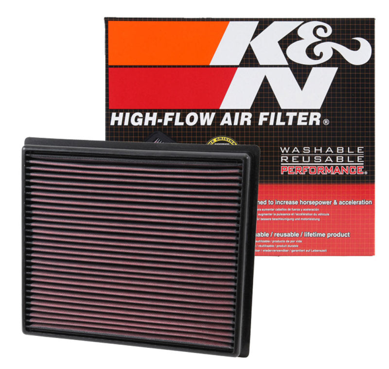 K&N Replacement Panel Air Filter for Toyota 2014 Tundra 4.6L/5.7L/ 2014 Sequoia 5.7L V8-SR1 Performance