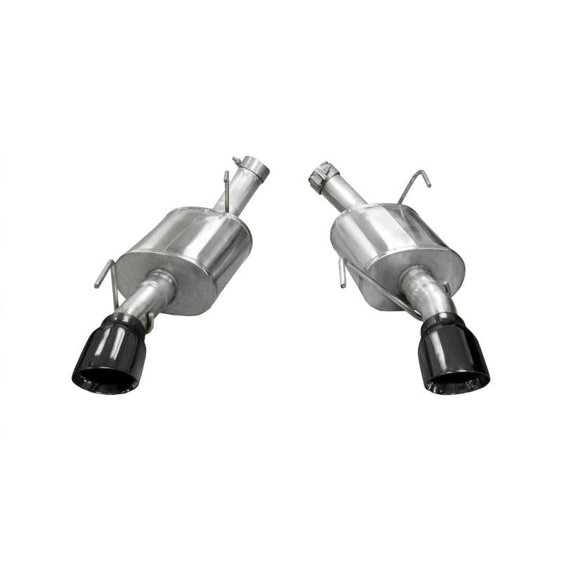 Corsa 2005-2010 Ford Mustang Shelby GT500 5.4L V8 Black Xtreme Axle-Back Exhaust-SR1 Performance