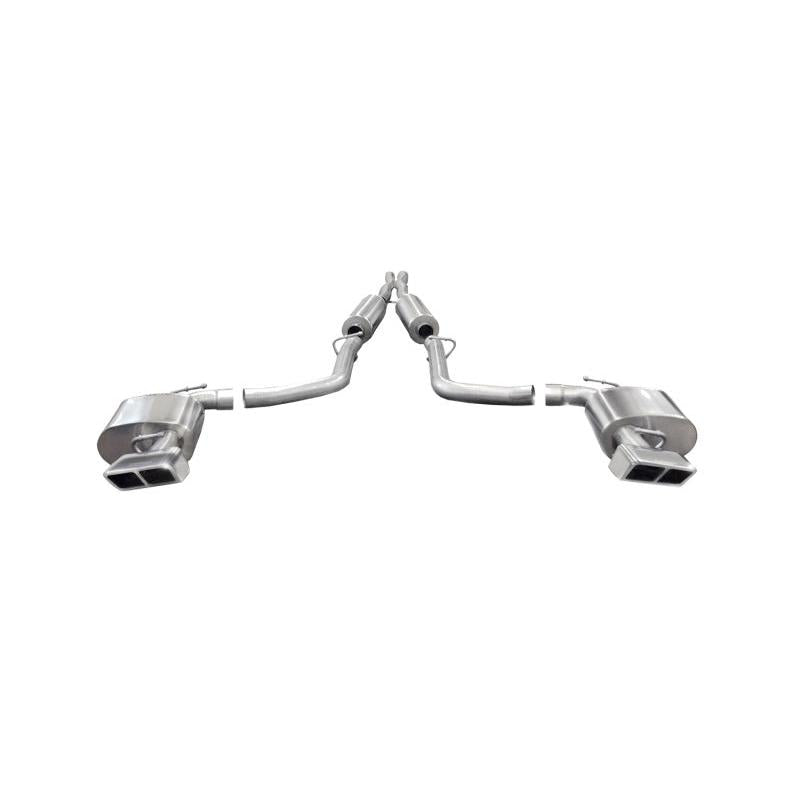 Corsa 2014-2014 Dodge Challenger SRT-8 6.4L V8 Manual Polished Xtreme Cat-Back Exhaust-SR1 Performance