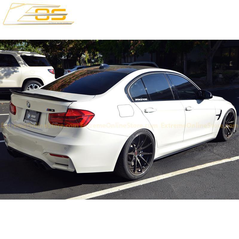 Carbon Fiber Front Splitter Lip W/ Side Skirts | 14-Present BMW F80 M3 - ExtremeOnlineStore