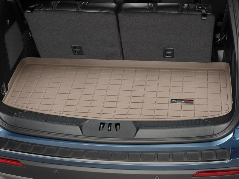 WeatherTech 2020+ Ford Explorer Tan Cargo Liner Part 411305 – Complete Trunk Protection with Raised Lip and Textured Finish
