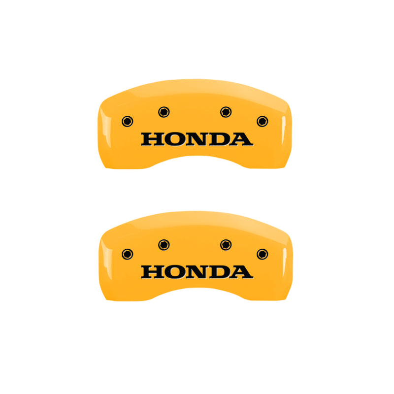 MGP 4 Caliper Covers Engraved Front & Rear i-Vtec Black finish silver-SR1 Performance
