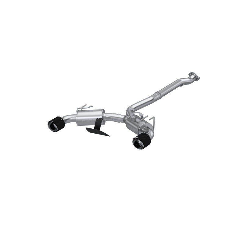 MBRP 2023 Toyota Corolla GR 1.6L T304 SS 3in Cat-Back Dual Split Rear w/ Carbon Fiber Tips-SR1 Performance