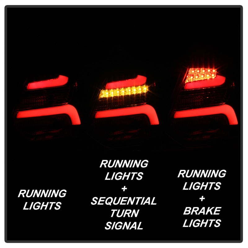 Spyder 12-14 Ford Focus 5DR LED Tail Lights - Black (ALT-YD-FF12-LED-BK)-SR1 Performance