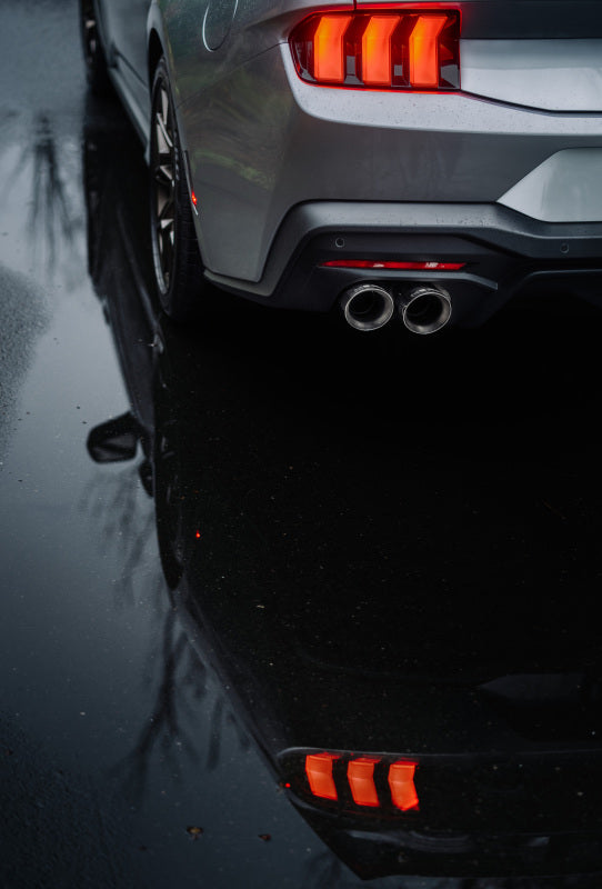 MBRP 2024+ Ford Mustang 5.0L T304 SS 3in Cat-Back Exhaust w/ Quad Carbon Fiber Tips (Valve Delete)-SR1 Performance