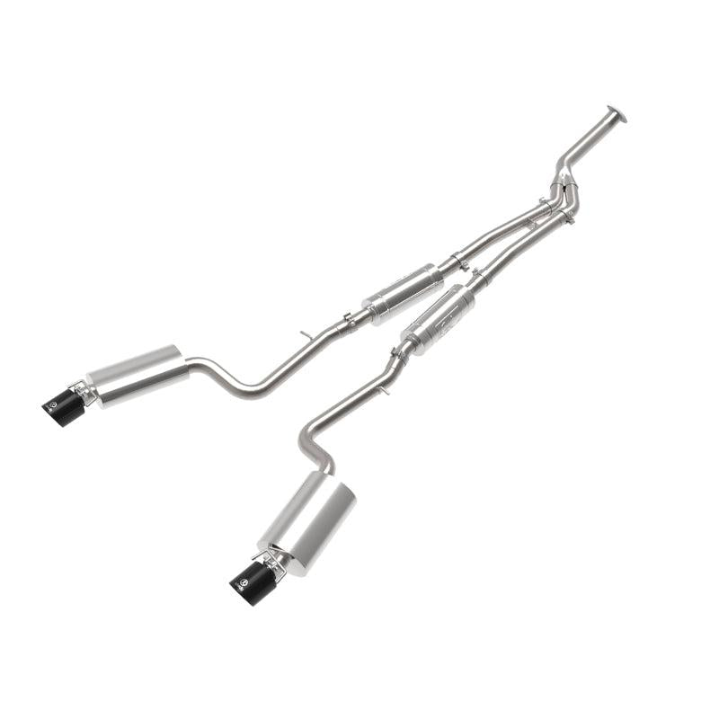 aFe POWER Takeda 16-17 Lexus IS200t L4-2.0L (t) 2.5in-3in 304 SS CB Exhaust w/ Black Tips-SR1 Performance