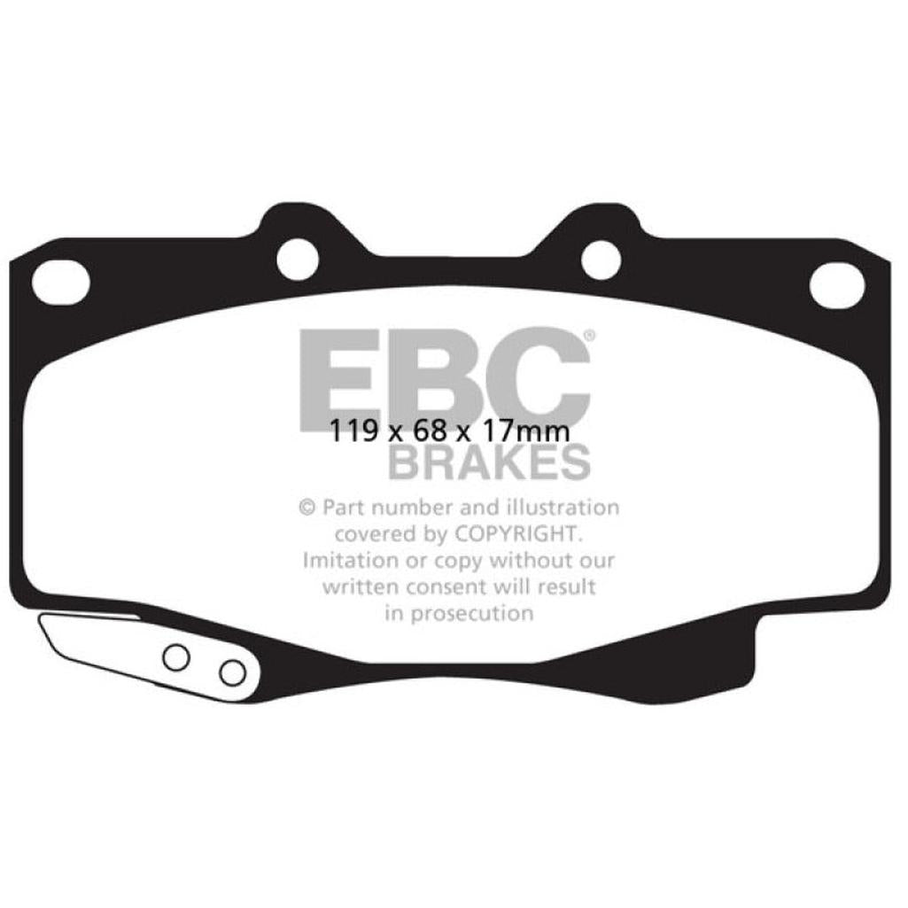 EBC Greenstuff 99-04 Toyota Tacoma 4WD Front Brake Pads Part DP62005