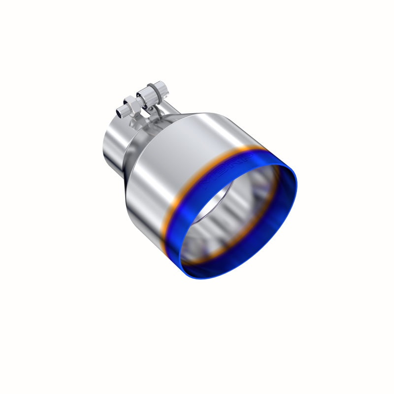 MBRP T304 Stainless Steel Burnt End Angle Cut Exhaust Tip - 3in. ID / 5in. OD / 6.5in. Length-SR1 Performance