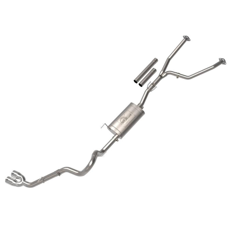 aFe 2022 Toyota Tundra V6-3.5L (tt) Vulcan Series 2.5in to 3in 304 SS Cat-Back Exhaust w/ Polish Tip-SR1 Performance