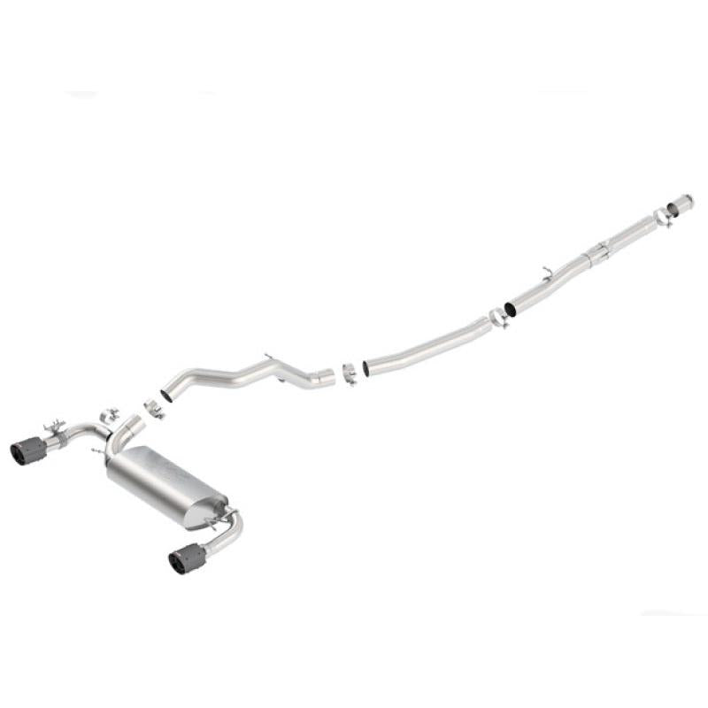 Borla 16-17 Focus RS Turbocharged 2.3L Single Split Exit ATAK Catback Exhaust-SR1 Performance