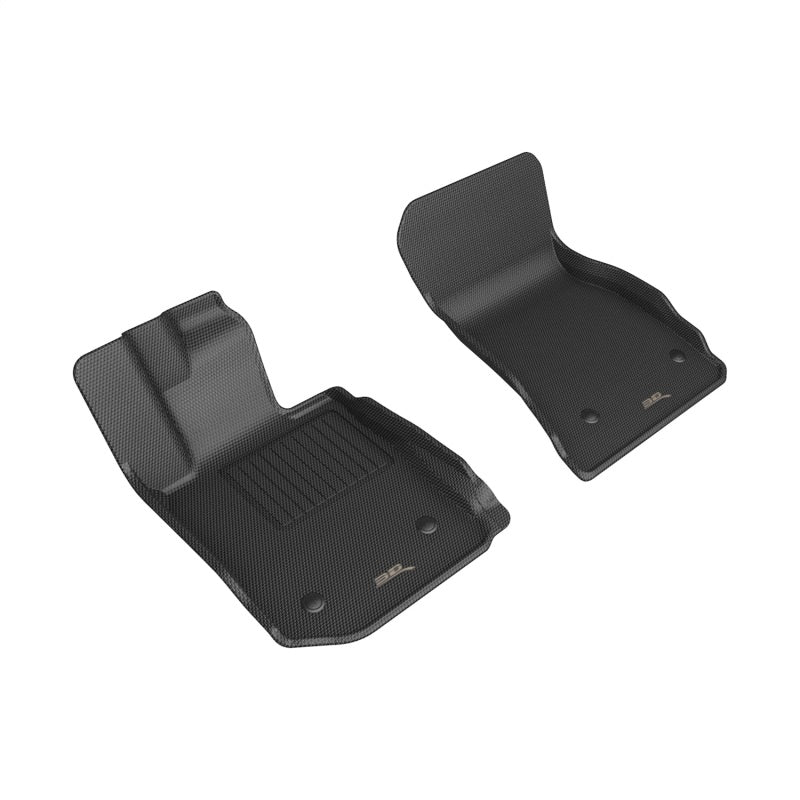 3D MAXpider 22-23 BMW 2 Series Coupe A/T Only KAGU 1st Row Floor Mats - Black-SR1 Performance