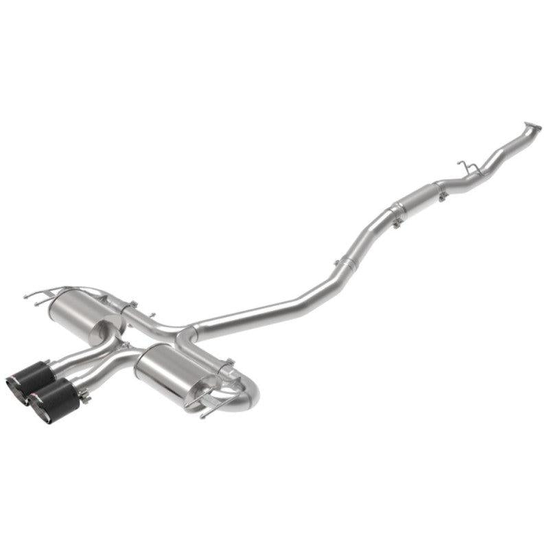 aFe Takeda 3in 304 SS Cat-Back Exhaust System w/CF Tips 17-20 Honda Civic Sport L4-1.5L (t)-SR1 Performance
