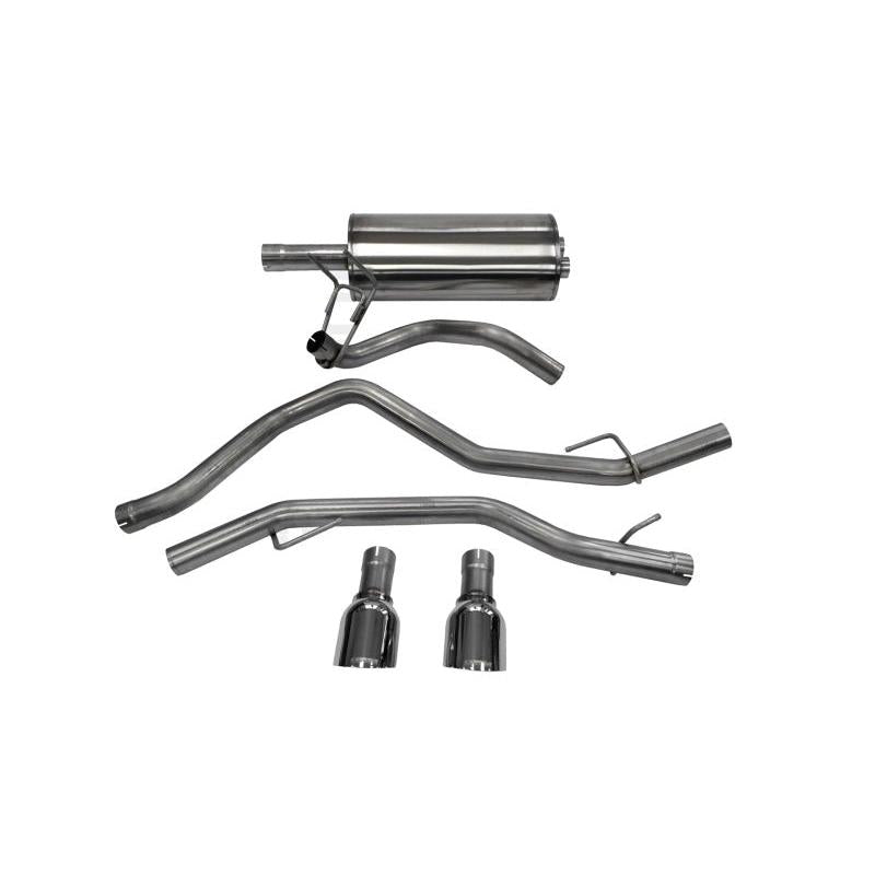 Corsa 2009-2018 Dodge Ram 1500 4.7L Quad/Crew Cab/Short Bed Polished Dual Exit Cat-Back Exhaust-SR1 Performance