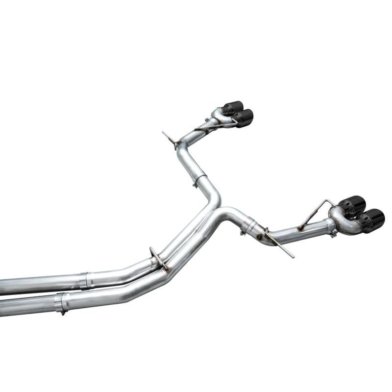 AWE Tuning 19-23 Audi C8 S6/S7 2.9T V6 AWD Track Edition Exhaust - Diamond Black Tips-SR1 Performance