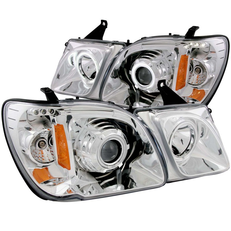 ANZO 1998-2007 Lexus Lx470 Projector Headlights w/ Halo Chrome (CCFL)-SR1 Performance