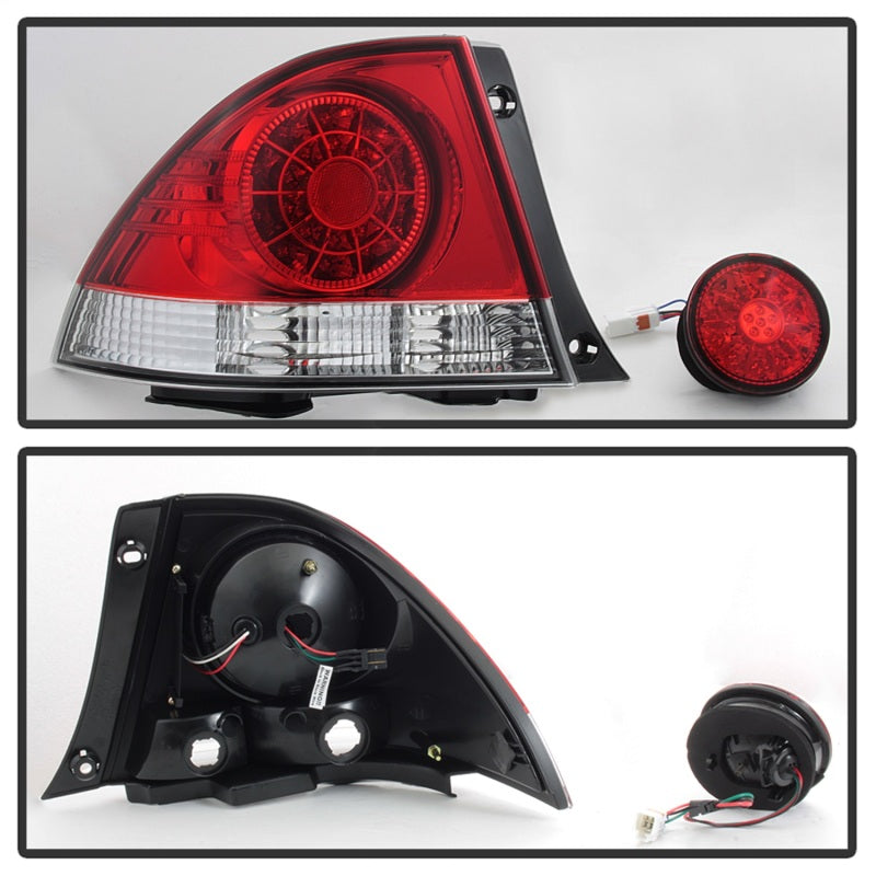 Spyder 01-03 Lexus IS300 LED Tail Lights - Red Clear ALT-YD-LIS300-LED-SET-RC-SR1 Performance